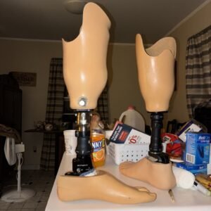 Left Leg & Foot Prosthetic echelon w/Adjustable Trulife Bar Size 25 EXCELLENT