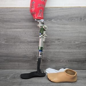 Prosthetic Leg Left 5 Bar Pneumatic Knee Bulldog TCA-1S Makstride Foot